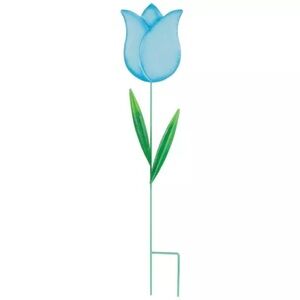 (3) Tulip Metal Garden Stake